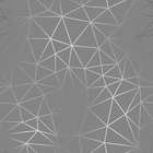 Papel De Parede Adesivo Triangular Cinza Escuro Lavável 15m