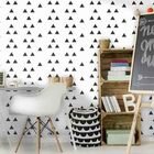 Papel De Parede Adesivo Triângulo Preto 52648