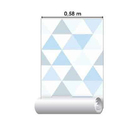 Papel De Parede Adesivo Triângulos Azul 98547