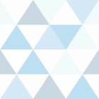 Papel De Parede Adesivo Triângulos Azul 98547