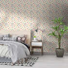 Papel De Parede Adesivo Triângulos Coloridos Quarto 2,5mx50cm