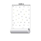 Papel De Parede Adesivo Triângulos Marrom N05039