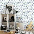 Papel De Parede Adesivo Triângulos Verde 25669