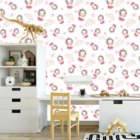 Papel De Parede Adesivo Unicórnio De Fone Decoração Bebê 6m