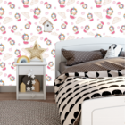 Papel De Parede Adesivo Unicórnio De Fone Decoração Bebê 6m
