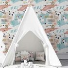 Papel De Parede Adesivo Unicórnio Panda N03047