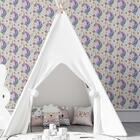Papel De Parede Adesivo Unicórnio Rosa N03014 0,48x2,5m