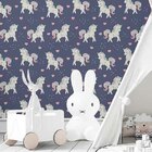 Papel De Parede Adesivo Unicórnios N03138
