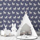 Papel De Parede Adesivo Unicórnios N03138