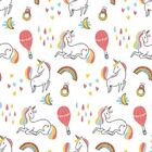 Papel De Parede Adesivo Unicórnios N05109