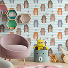 Papel De Parede Adesivo Ursinhos N09098