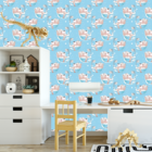 Papel De Parede Adesivo Urso Na Banheira Quarto Bebê 6m