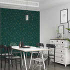 Papel De Parede Adesivo Verde E Dourado Geométrico 2,80m