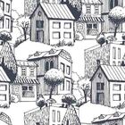 Papel De Parede Adesivo Vilarejo N010037