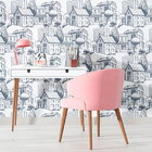 Papel De Parede Adesivo Vilarejo N010037