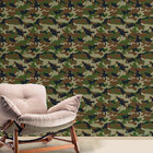 Papel De Parede Adesivo Vinílico Abstrato Camuflado Exército