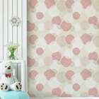 Papel De Parede Adesivo Vinílico Abstrato Folhas Rosas - 60x3