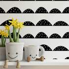 Papel De Parede Adesivo Vinílico Abstrato Montanhas Preta -60