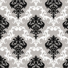 Papel De Parede Adesivo Vinílico Autocolante Arabesco Cinza D