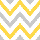 Papel De Parede Adesivo Vinílico Chevron Cinza E Amarelo 60x3