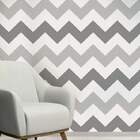 Papel De Parede Adesivo Vinílico Chevron Tons De Cinza 60x300