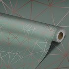 Papel De Parede Adesivo Vinilico Esmeralda Rosé Lávavel 15m