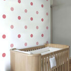 Papel De Parede Adesivo Vinílico Infantil Bolinhas Rosa 60x30