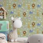 Papel De Parede Adesivo Vinílico Infantil Mod 273 Safári 60x3