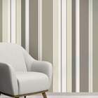 Papel De Parede Adesivo Vinílico Listras Cinza E Branco 60x30