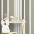 Papel De Parede Adesivo Vinílico Listras Cinza E Branco 60x30