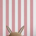 Papel De Parede Adesivo Vinílico Listras Rosa E Branco 60x300