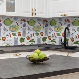 Papel De Parede Adesivo Vinílico Para Cozinha Temperos Mod50 60x300cm ...