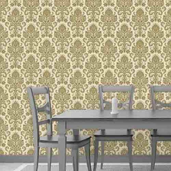 Papel De Parede Adesivo Vintage Bege 215