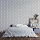 Papel De Parede Adesivo Vintage Cinza N03143 0,48x2,50m