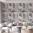 Papel De Parede Adesivo Vintage Retro Eurotrip - 3,0m