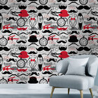 Papel De Parede Adesivo Vintage Retrô Mod 017 Vinílico 60x300