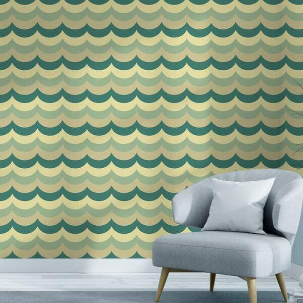 Papel De Parede Adesivo Vintage Retrô Mod 028 Vinílico 60x300