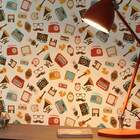 Papel De Parede Adesivo Vintage Retrô Mod 031 Vinílico 60x300