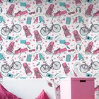 Papel De Parede Adesivo Vintage Teen 2,70x0,57m