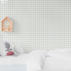 Papel De Parede Adesivo Xadrex Verde Menta Quarto Bebê 3m