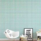 Papel De Parede Adesivo Xadrez Azul 311880258