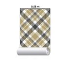 Papel De Parede Adesivo Xadrez Bege N06238