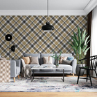 Papel De Parede Adesivo Xadrez Bege N06238