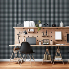 Papel De Parede Adesivo Xadrez Preto Cinza N06098