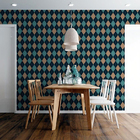 Papel De Parede Adesivo Xadrez Retrô N06153