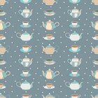 Papel De Parede Adesivo Xícaras E Bules 128959991