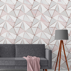 Papel De Parede Adesivo Zara Rose Marmore Personalizado Sala