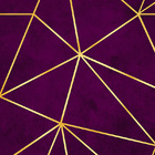 Papel De Parede Adesivo Zara Roxo Dark E Dourado 1,00m