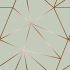 Papel De Parede Adesivo Zara Verde Acinzentado E Marrom 1,00m