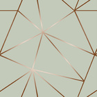 Papel De Parede Adesivo Zara Verde Acinzentado E Marrom 2,5m